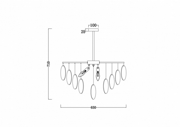 Подвесная люстра Freya Porto FR5104PL-06N