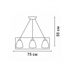 Подвесная люстра Vitaluce V4145/3PL