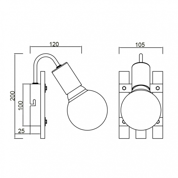 Бра Vele Luce Tendenza VL6492W01