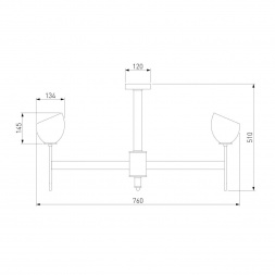 Подвесная люстра Eurosvet Arrista 60130/8 латунь Smart
