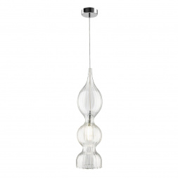 Подвесной светильник Crystal Lux Iris SP1 B Transparent