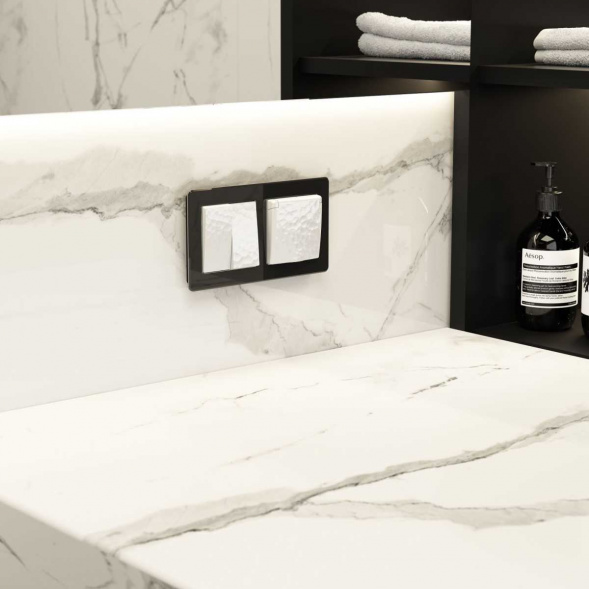 Выключатель Werkel Hammer двухклавишный белый W1220001 4690389162268