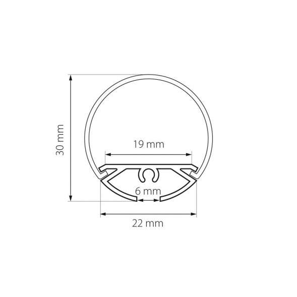 Профиль с рассеивателем Lightstar Profiled 419191