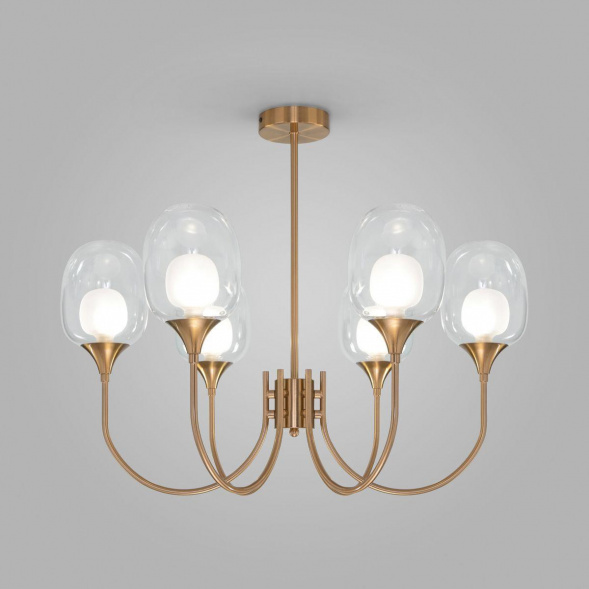 Подвесная люстра Eurosvet Spritz 70217/6 латунь