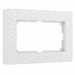 Рамка Werkel Hammer для двойной розетки белый W0082401 4690389163593