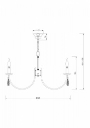 Подвесная люстра Freya Forte FR1006PL-08N