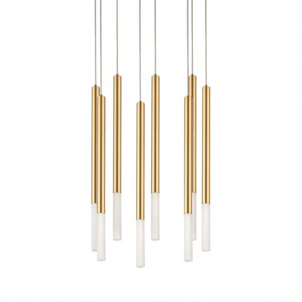 L8T747133 Люстра TUBO LED 40W 2000LM 360G ЗОЛОТО 3000K