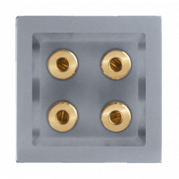 Акустическая розетка Werkel х4 серебряный WL06-AUDIOx4 4690389059292