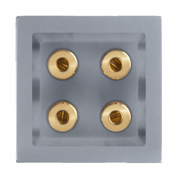 Акустическая розетка Werkel х4 серебряный WL06-AUDIOx4 4690389059292