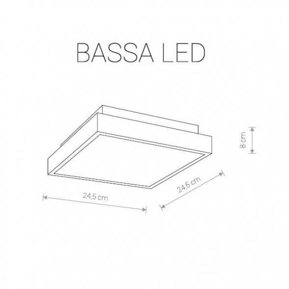 Потолочный светодиодный светильник Nowodvorski Bassa Led 9500