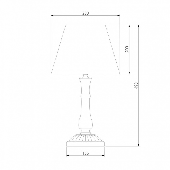 Настольная лампа Eurosvet 01060/1 белый с золотом