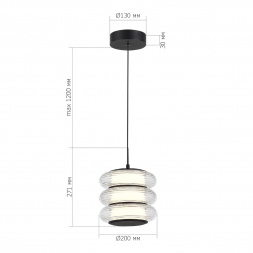 Подвесной светодиодный светильник ST Luce Frittela SL6239.403.03