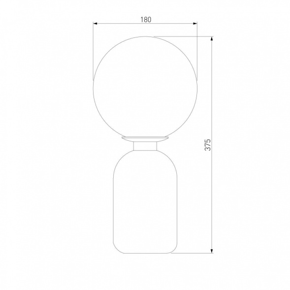 Настольная лампа Eurosvet Оптима Bubble 01197/1 черный