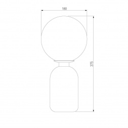 Настольная лампа Eurosvet Оптима Bubble 01197/1 черный