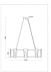 Подвесная люстра Arte Lamp Grato A4079LM-8CC