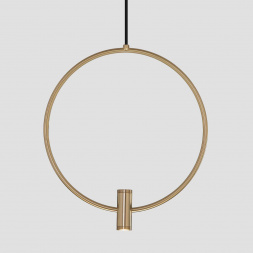 Подвесная светодиодная люстра Eurosvet Layla 50257/3 Led черный/ латунь