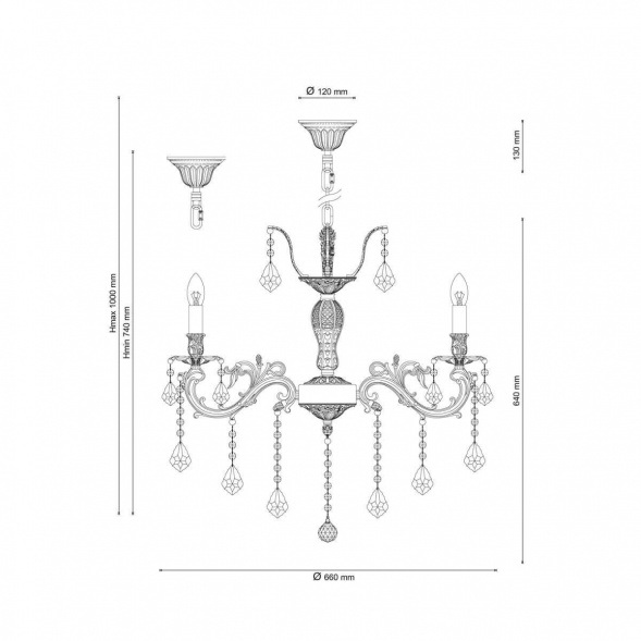 Подвесная люстра Lucia Tucci Barletta 122.8 Cream White