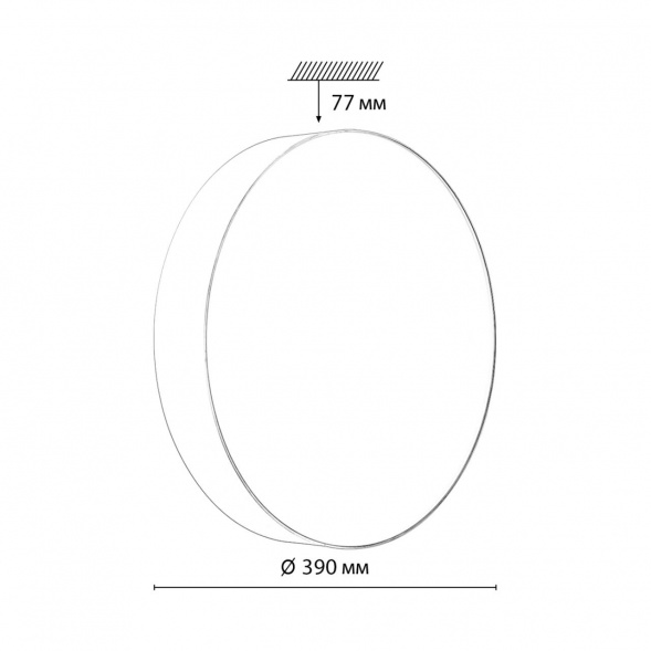 Настенно-потолочный светодиодный светильник Sonex Optima Basica 7779/DL