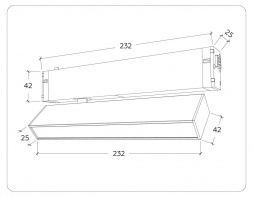 Трековый светодиодный светильник Ambrella Light Track System Magnetic 220V GL1322