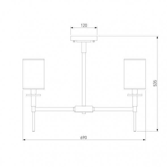 Подвесная люстра Eurosvet Brielle 60132/6 хром