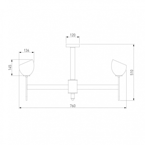 Подвесная люстра Eurosvet Arrista 60130/8 хром Smart