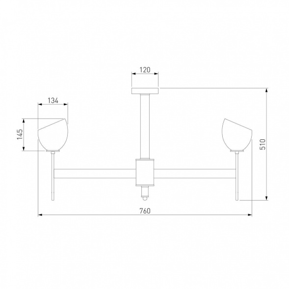 Подвесная люстра Eurosvet Arrista 60130/8 хром Smart