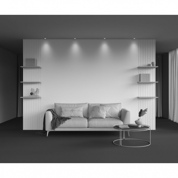 Встраиваемый светодиодный светильник Maytoni Round DL058-7W4K-TRS-BS