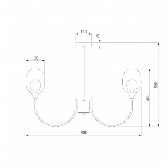 Подвесная люстра Eurosvet Spritz 70217/8 латунь