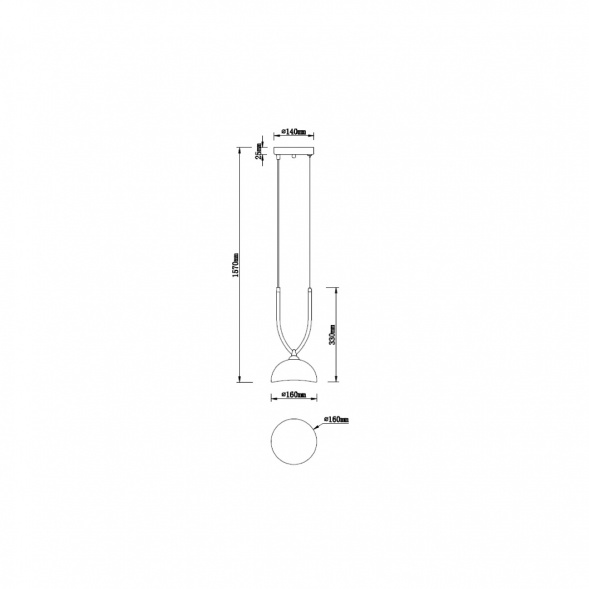 Подвесной светильник Vele Luce Astiy VL5434P01