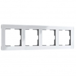 Рамка Werkel Acrylic на 4 поста белый W0042701 4690389190520