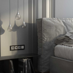 Рамка Werkel AluMax на 4 поста черный алюминий W0043508 4690389204104