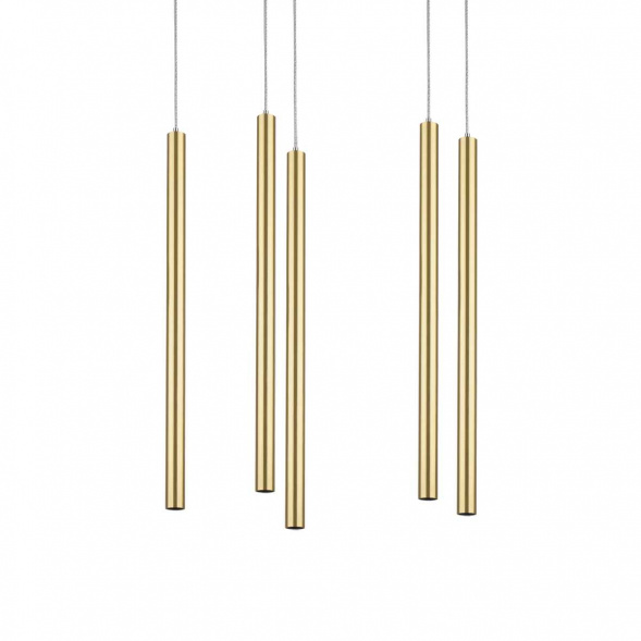 L5T747233 Люстра TUBO LED 25W 1500LM 25G ЗОЛОТО 3000K