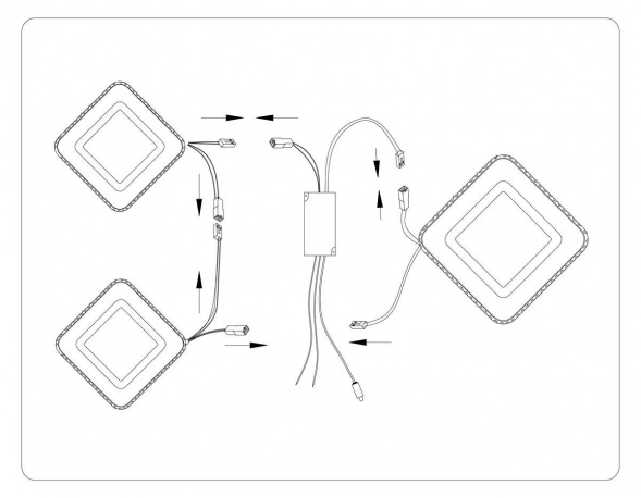 Потолочная светодиодная люстра Ambrella light Acrylica Original FA8877