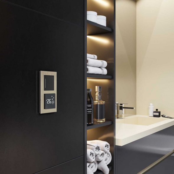 Терморегулятор сенсорный для теплого пола Werkel W1151208 черный 4690389176944