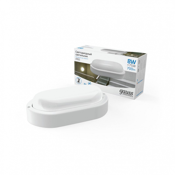 Настенно-потолочный светодиодный светильник Gauss Elementary 161411308