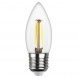 Лампа светодиодная филаментная REV C37 E27 5W DECO Premium теплый свет свеча 32424 9