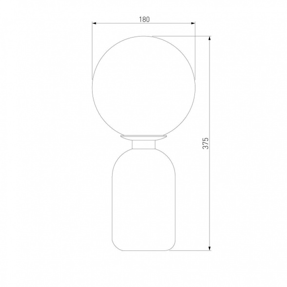 Настольная лампа Eurosvet Оптима Bubble 01197/1 черный жемчуг