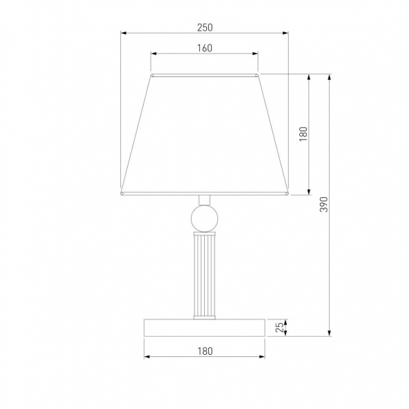 Настольная лампа Eurosvet Conso 01145/1 хром