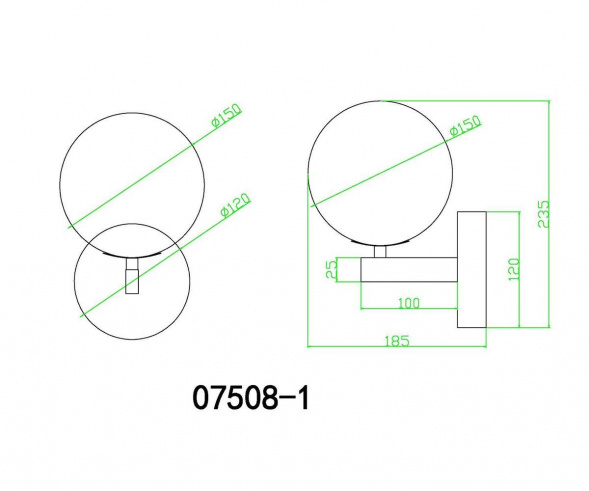 Бра Kink Light Сида 07508-1,02
