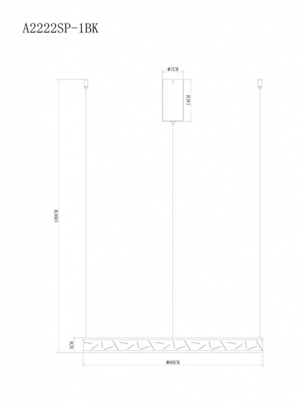 Подвесной светодиодный светильник Arte Lamp Shine A2222SP-1BK