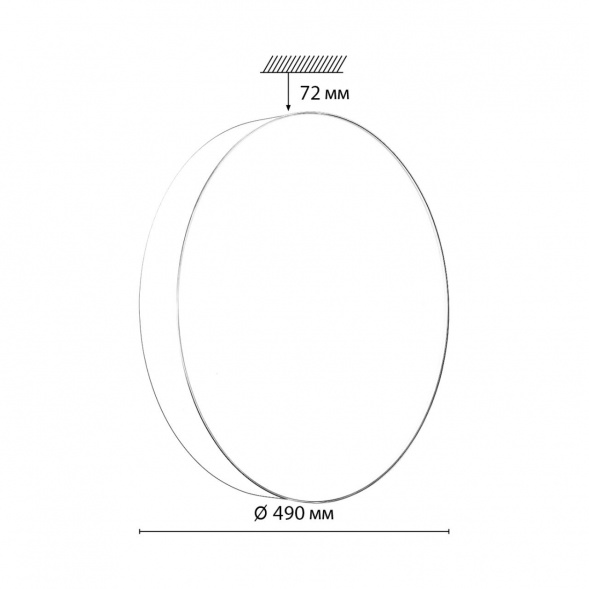 Настенно-потолочный светодиодный светильник Sonex Optima Basica 7779/EL
