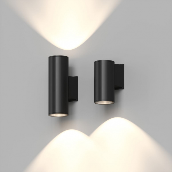 Уличный настенный светильник Denkirs Borg DK9820-BK