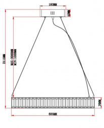 Подвесной светодионый светильник Moderli Asti V10730-PL