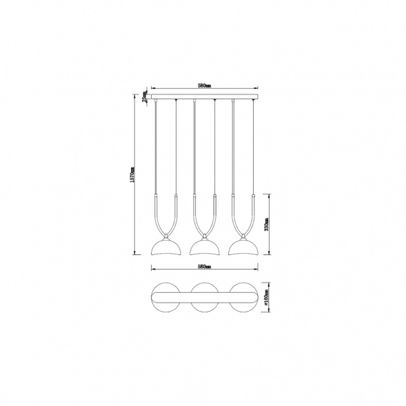 Подвесной светильник Vele Luce Astiy VL5434P03