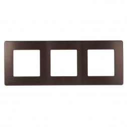 Рамка 3-постовая ЭРА 12 сатин бронза 12-5103-13 Б0052526