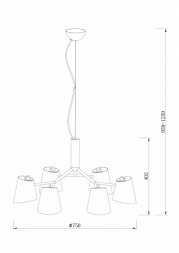 Подвесная люстра Freya Nordic FR5127PL-06B