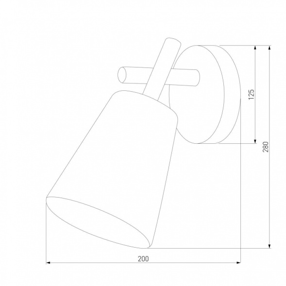 Бра TK Lighting 819 Vaio Grafit 1