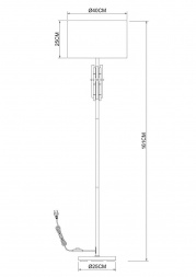 Торшер Arte Lamp Taygeta A4097PN-1CC