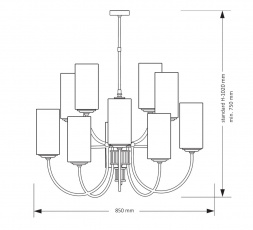 Подвесная люстра KUTEK MOOD Cero CER-ZW-10(ZM)