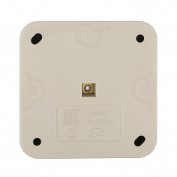 Розетка LK Studio открытой установки с заземляющими контактами и защитными шторками (бежевый) 813201